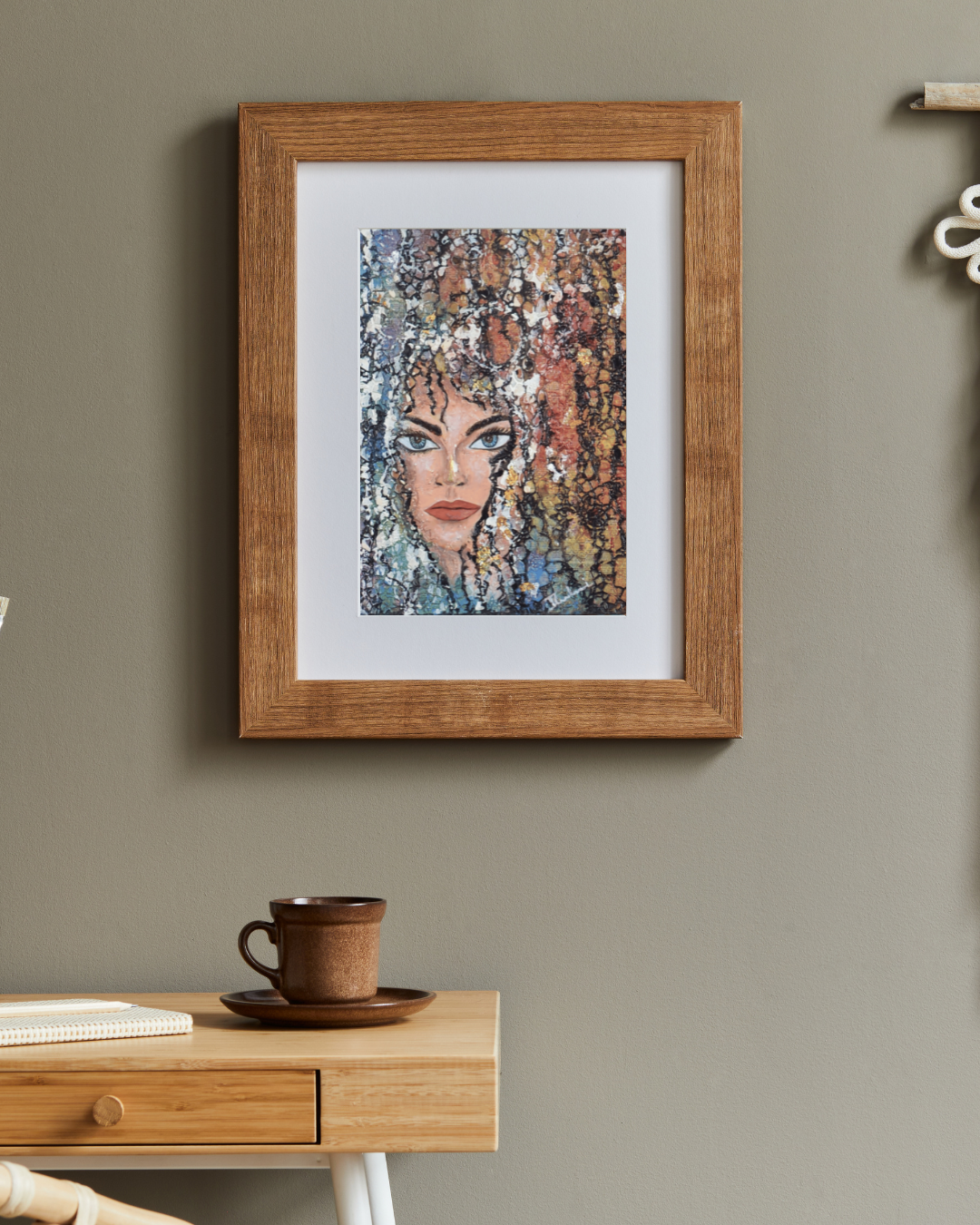 Fragmented — original mixed media contemporary canvas by Rashmi Malhan