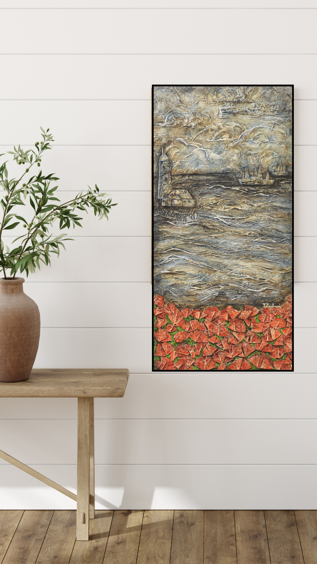 Lest We Forget — original mixed media commemorative canvas by Rashmi Malhan