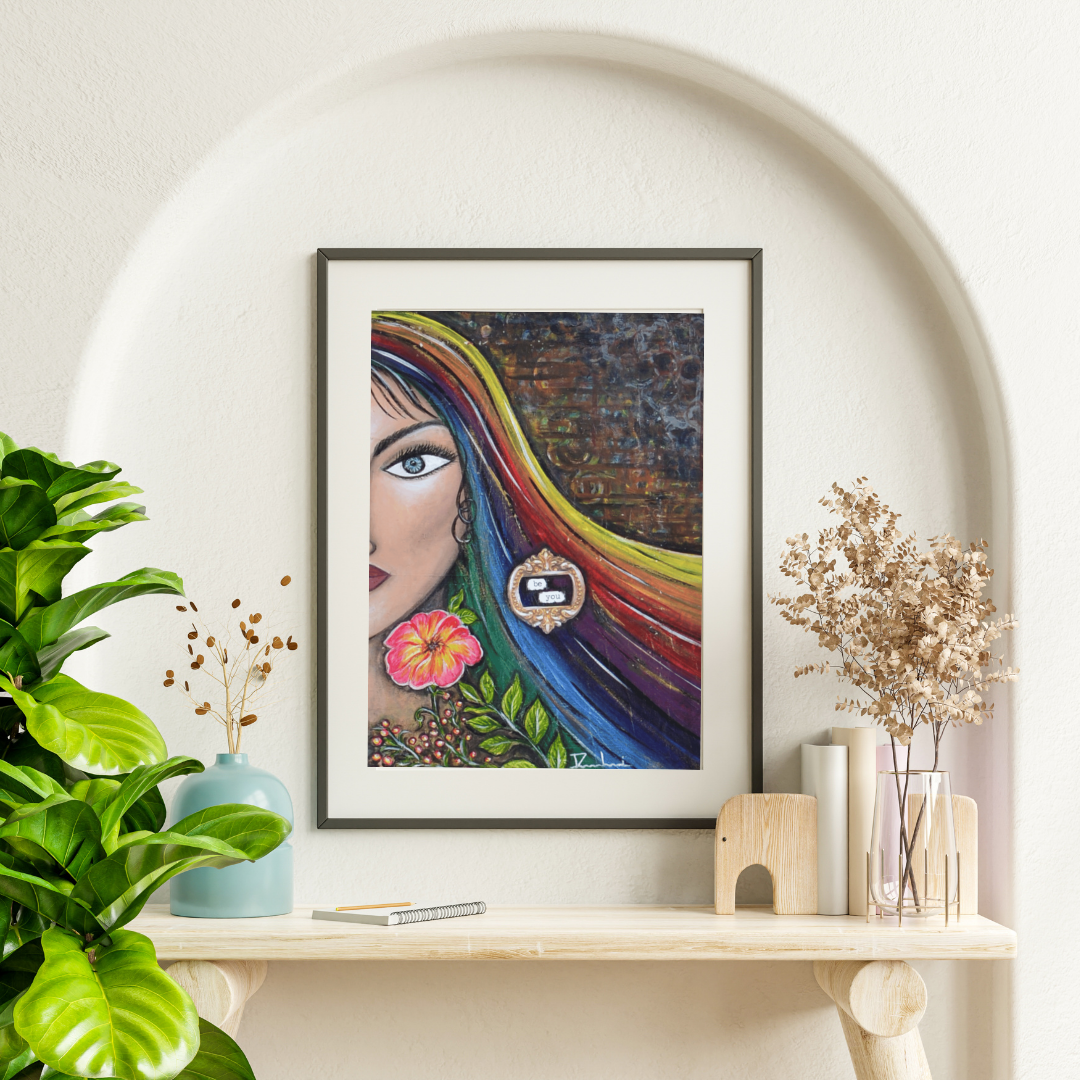 Luminance — original mixed media spiritual canvas by Rashmi Malhan