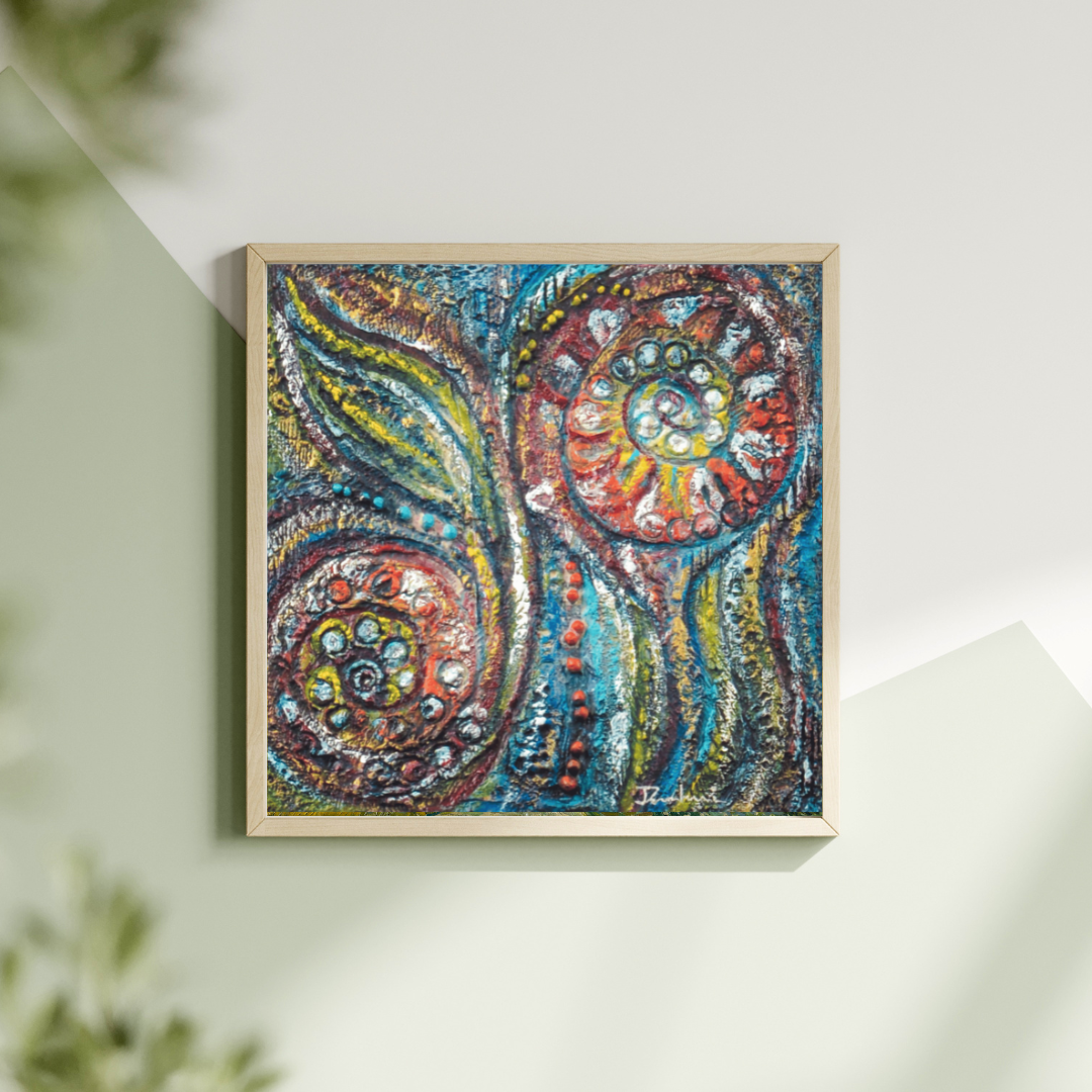 Renewal — original mixed media nature-inspired canvas by Rashmi Malhan