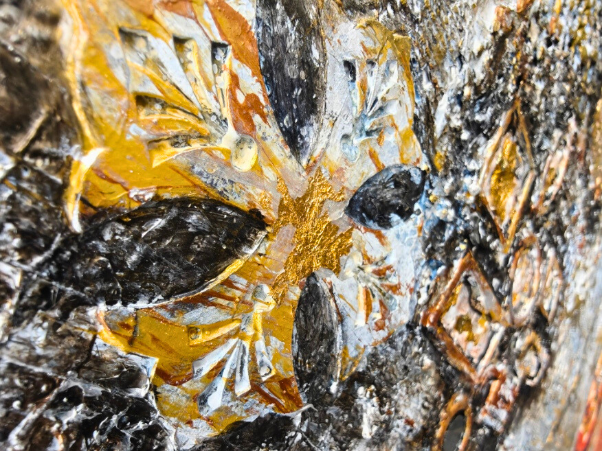 Contemplaction — original mixed media meditation canvas by Rashmi Malhan