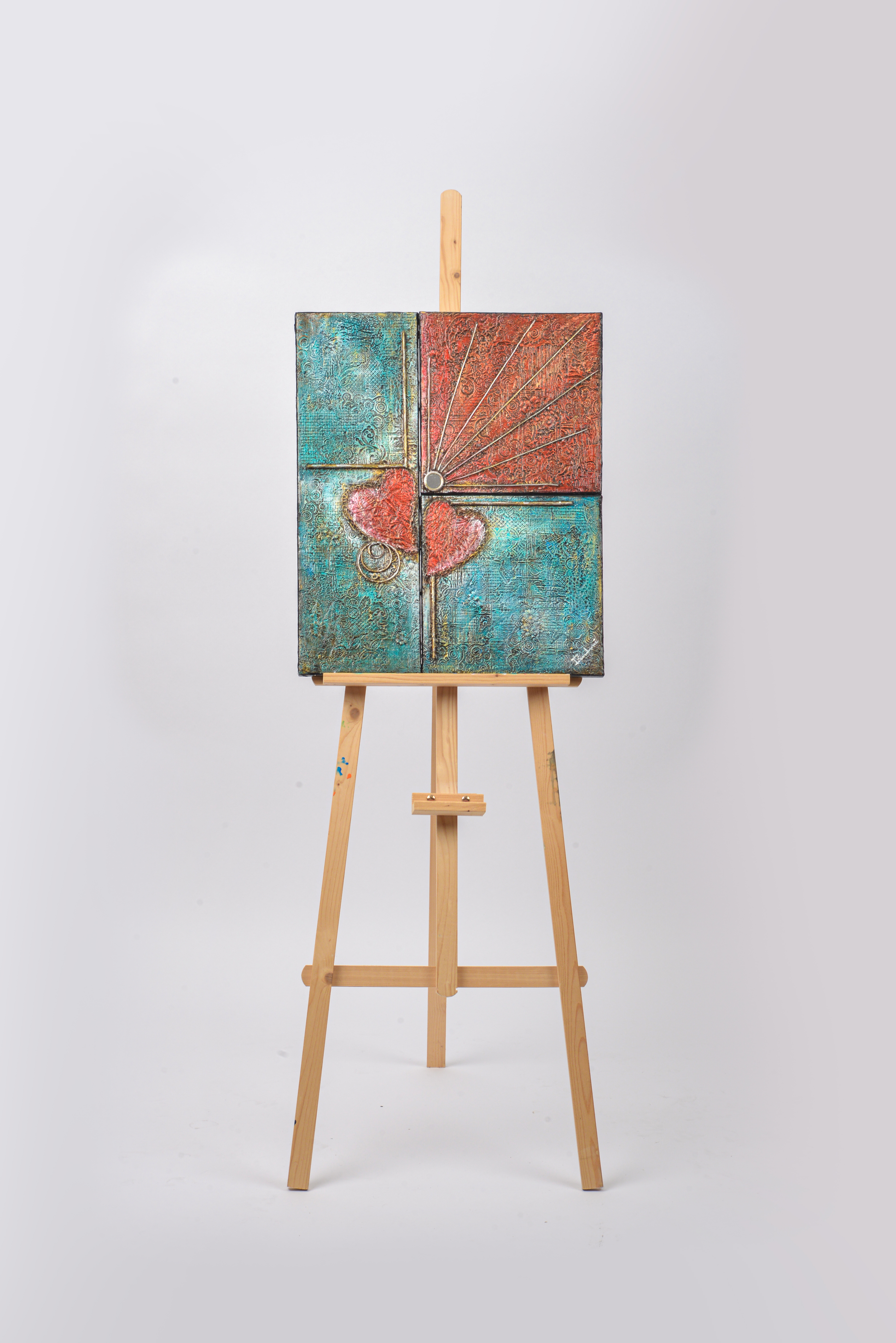 Impressions — original mixed media abstract canvas by Rashmi Malhan