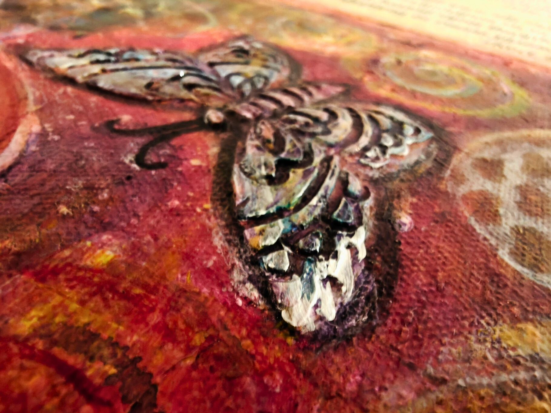 Perspective — original mixed media inspirational canvas by Rashmi Malhan