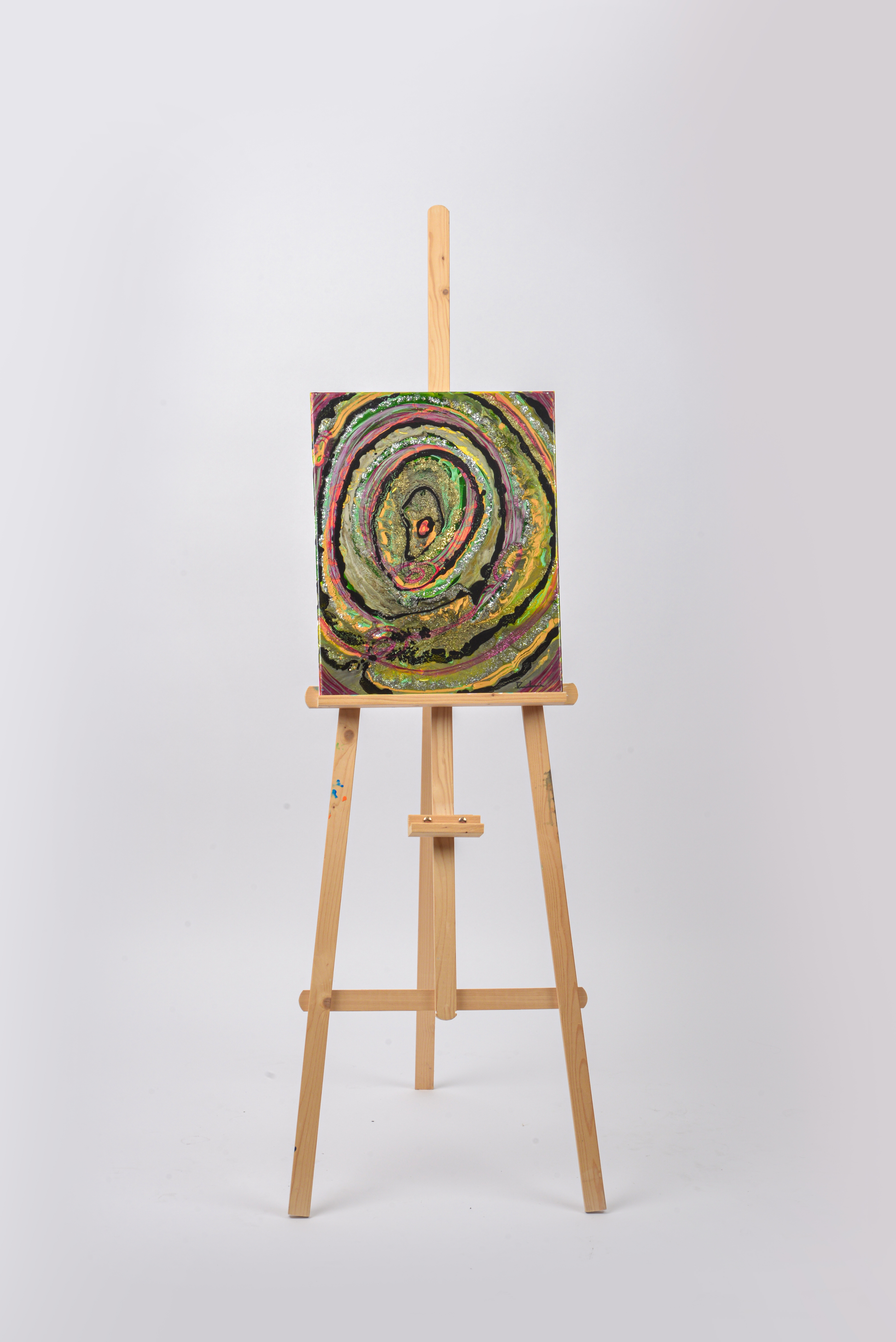 Inner Jewel — original mixed media spiritual canvas by Rashmi Malhan
