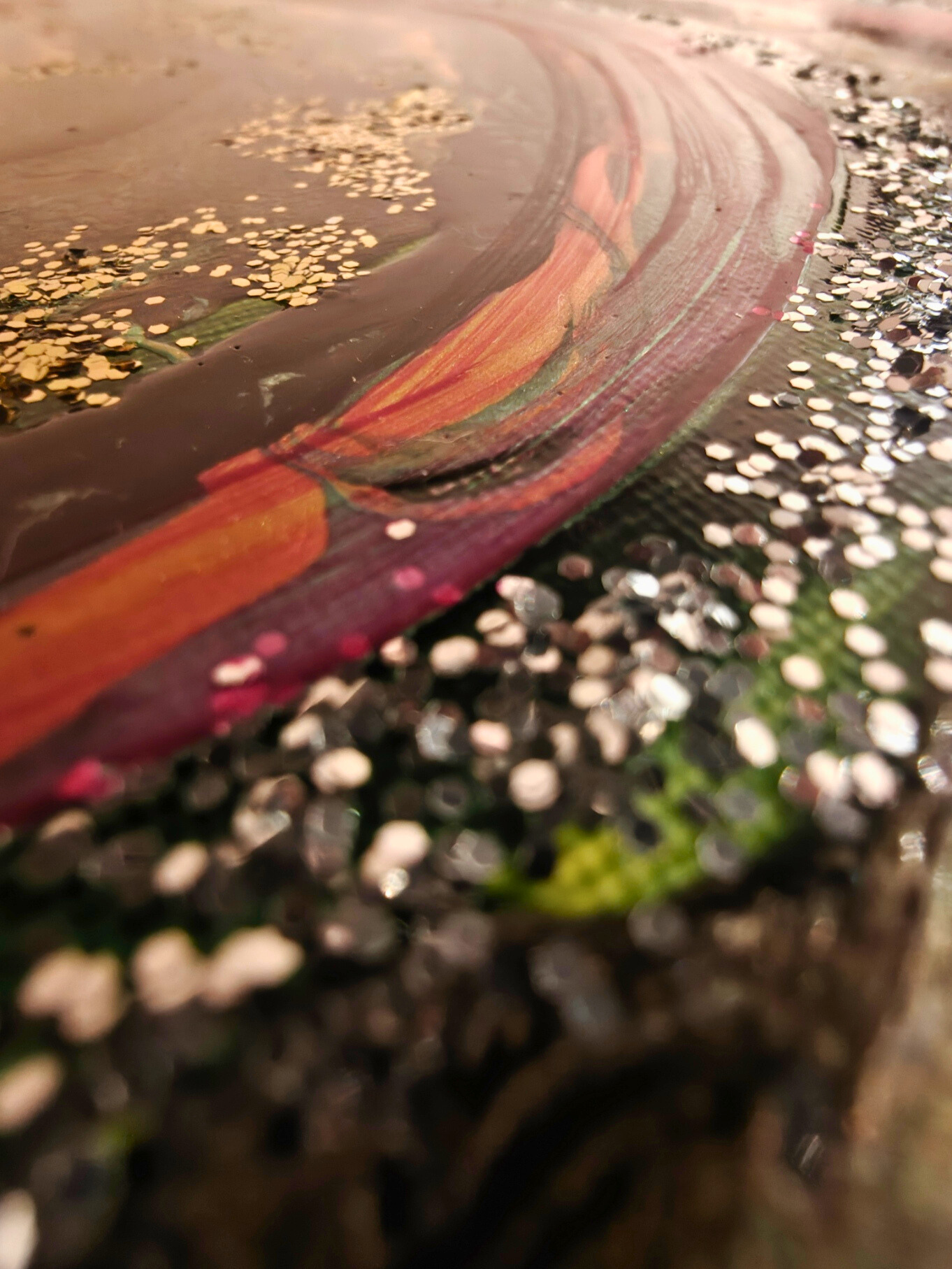Inner Jewel — original mixed media spiritual canvas by Rashmi Malhan