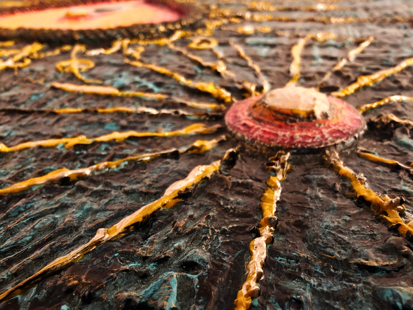 Love Illuminates — original mixed media love and connection canvas by Rashmi Malhan
