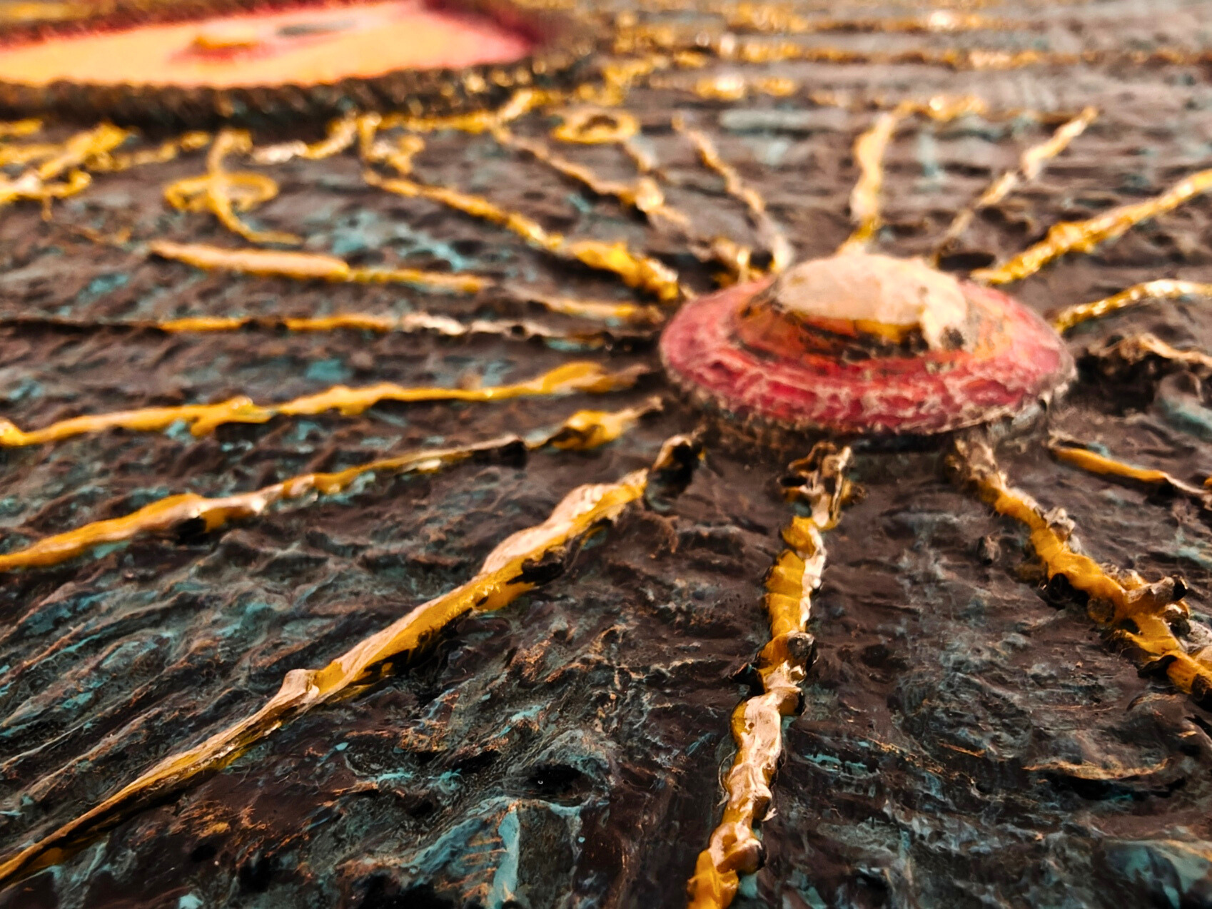 Love Illuminates — original mixed media love and connection canvas by Rashmi Malhan