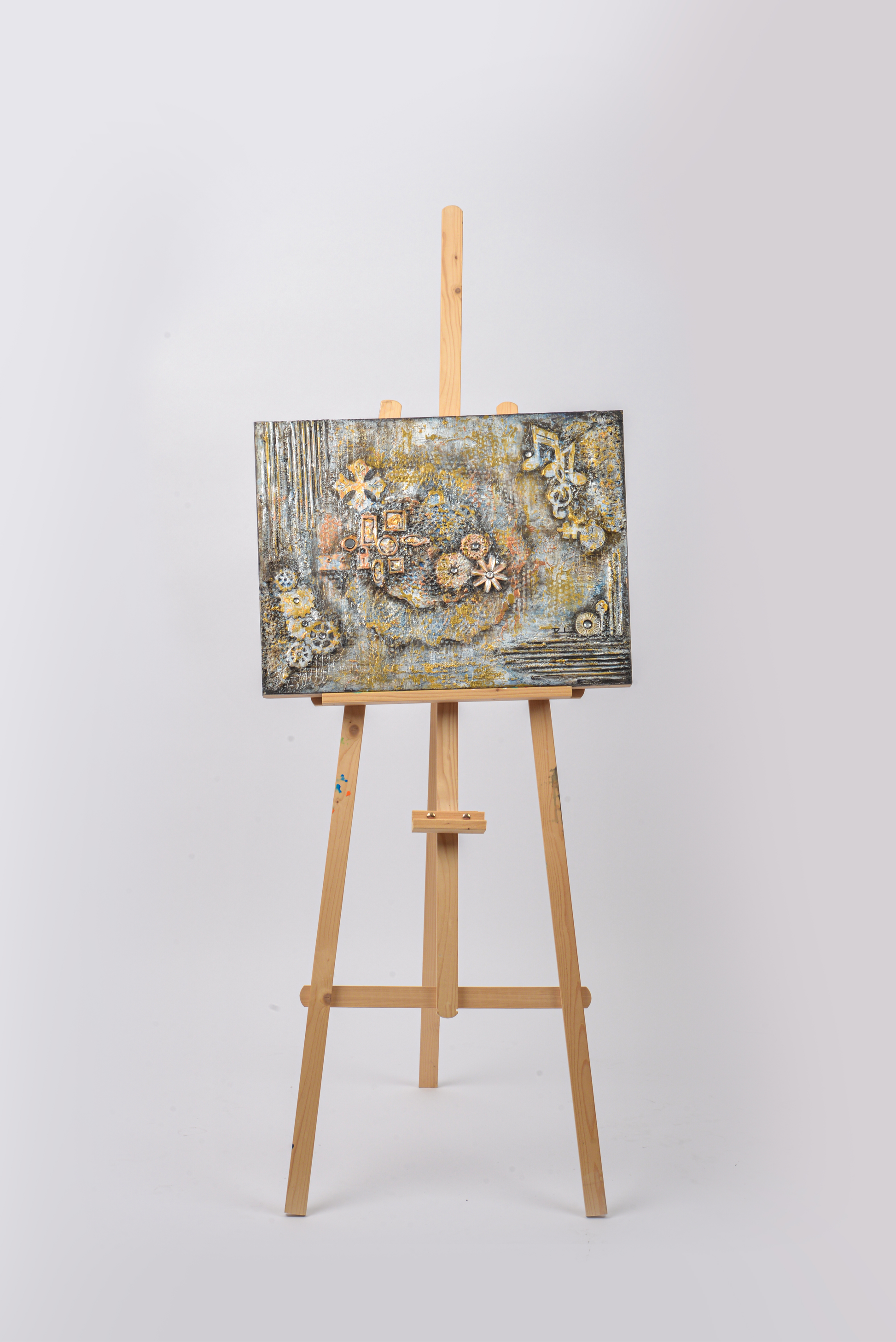 Contemplaction — original mixed media meditation canvas by Rashmi Malhan