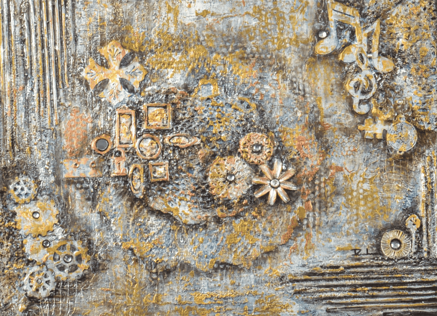 Contemplaction — original mixed media meditation canvas by Rashmi Malhan