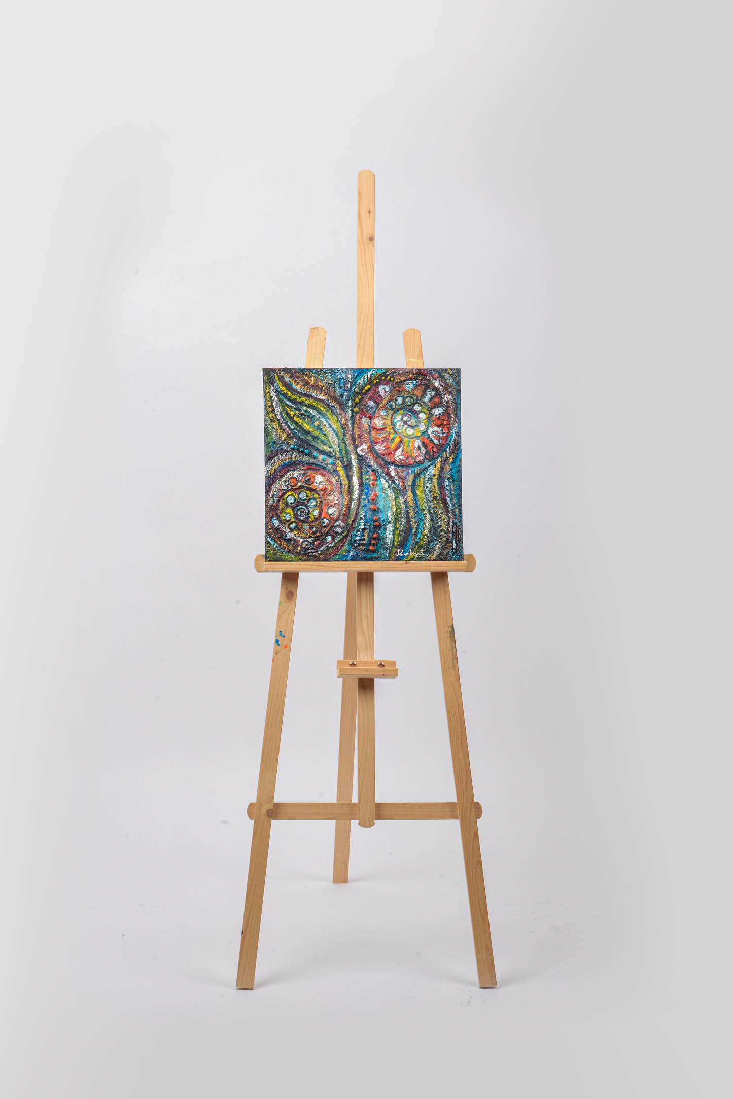Renewal — original mixed media nature-inspired canvas by Rashmi Malhan