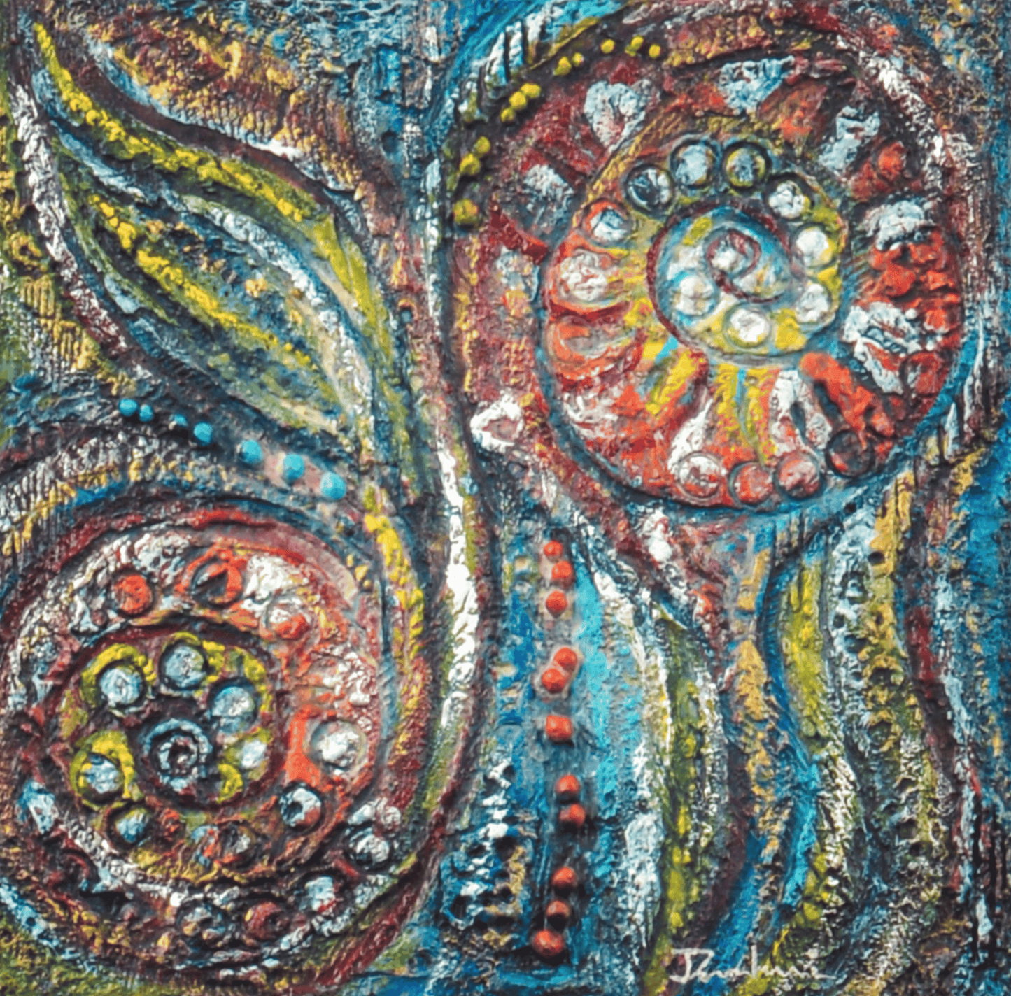 Renewal — original mixed media nature-inspired canvas by Rashmi Malhan