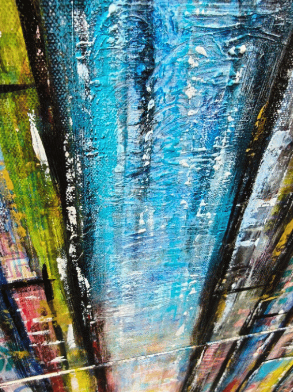Her Own Way — original mixed media empowerment canvas by Rashmi Malhan