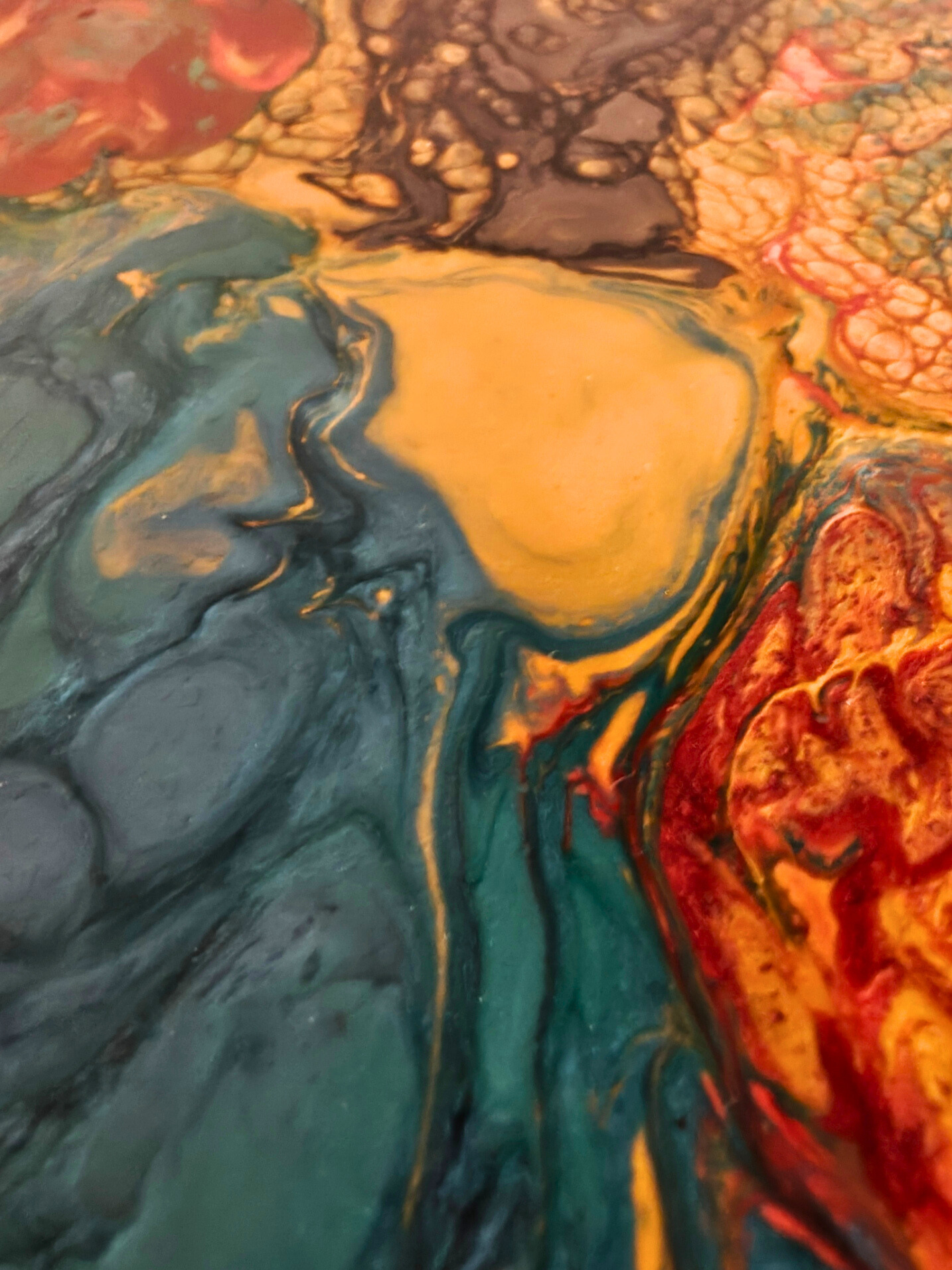 Going With The Flow — original mixed media nature-inspired canvas by Rashmi Malhan