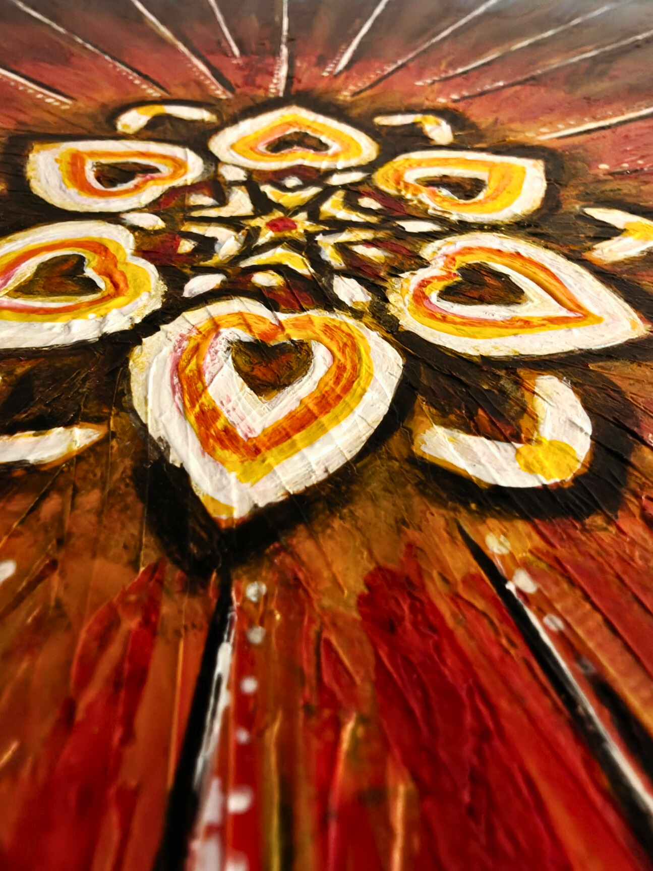 Breathe — original mixed media mindfulness canvas by Rashmi Malhan