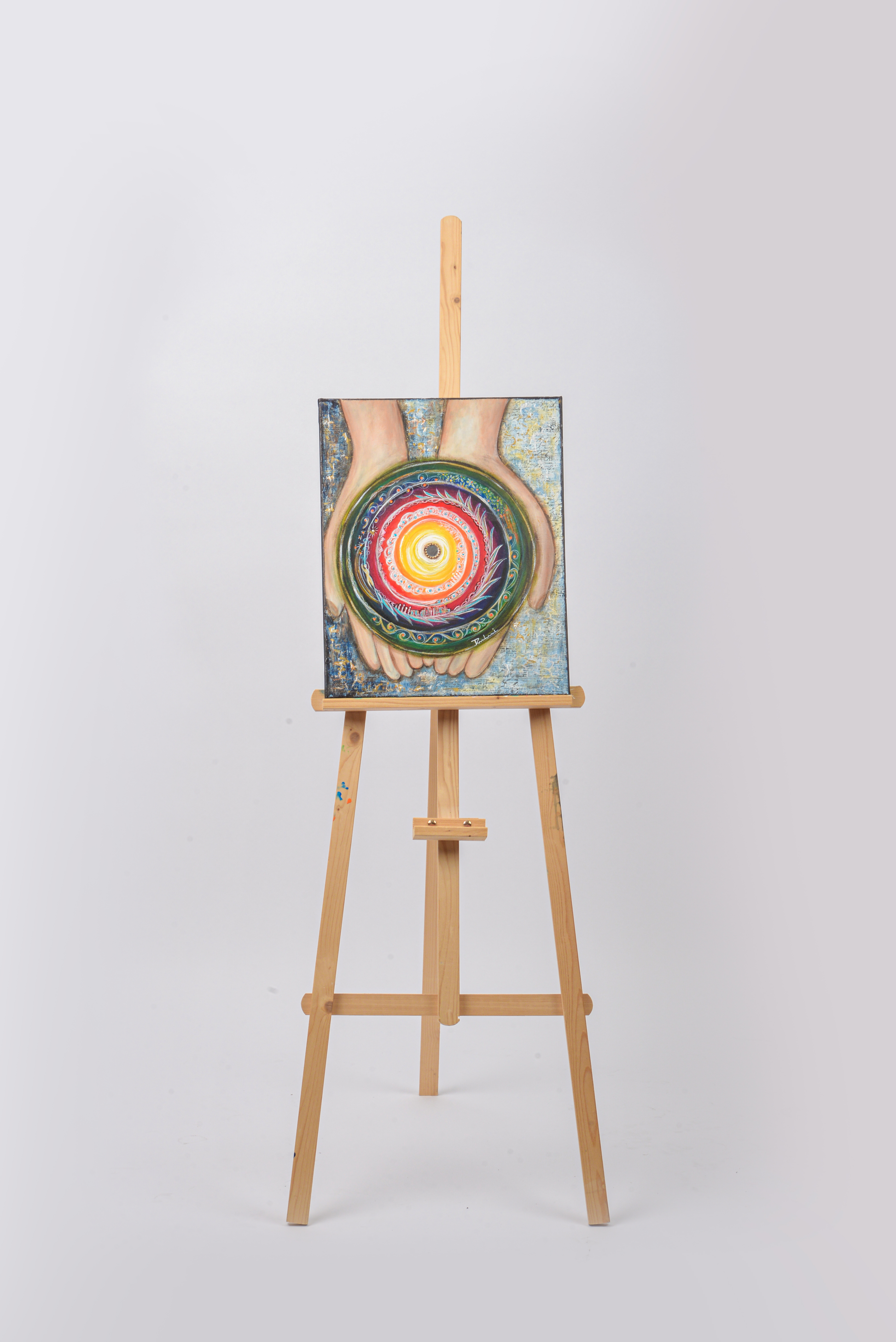 Circle Of Life — original mixed media nature-inspired canvas by Rashmi Malhan