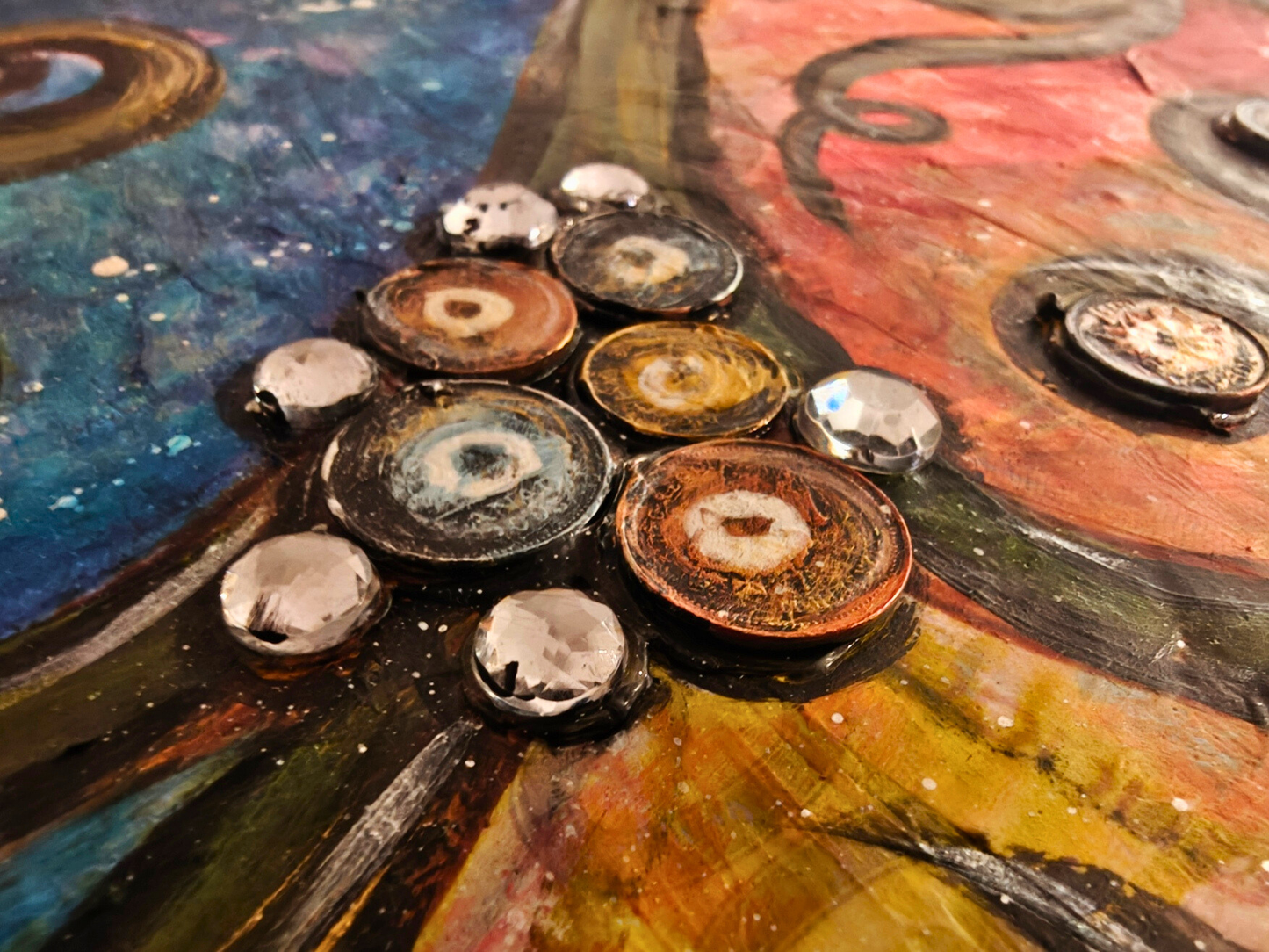 Prosperity — original mixed media abundance canvas by Rashmi Malhan