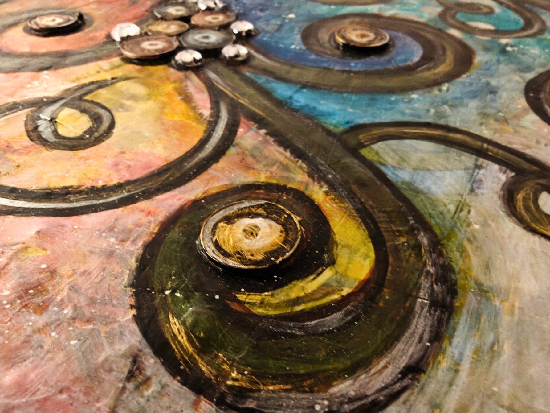 Prosperity — original mixed media abundance canvas by Rashmi Malhan