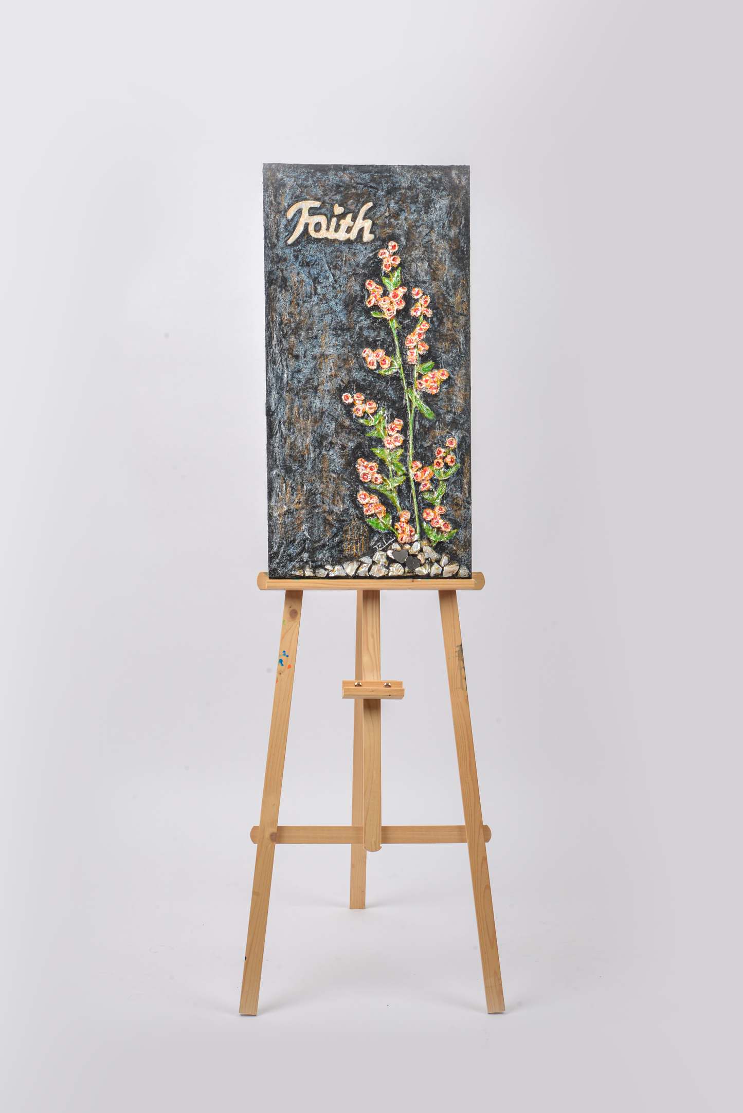 Faith — original mixed media spiritual canvas by Rashmi Malhan