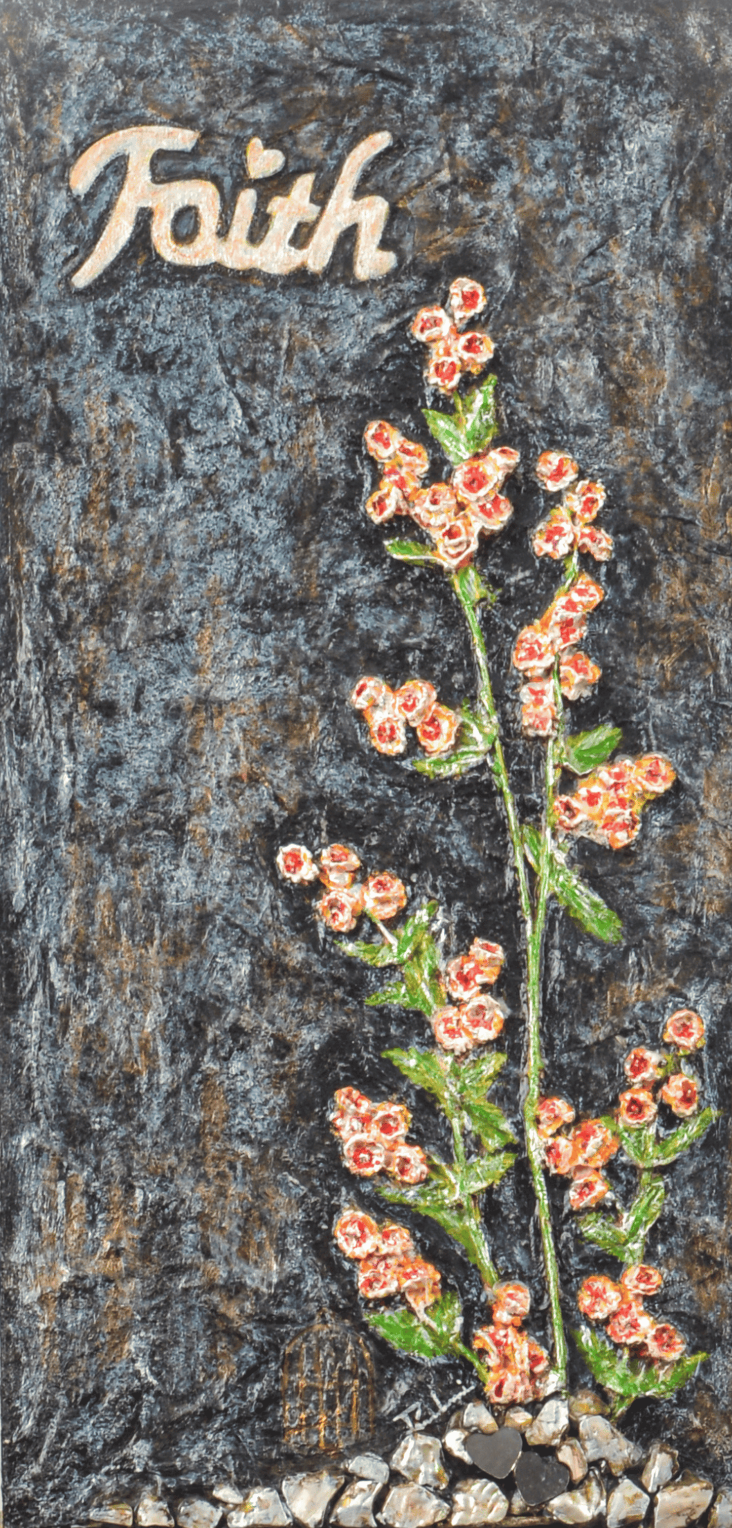 Faith — original mixed media spiritual canvas by Rashmi Malhan