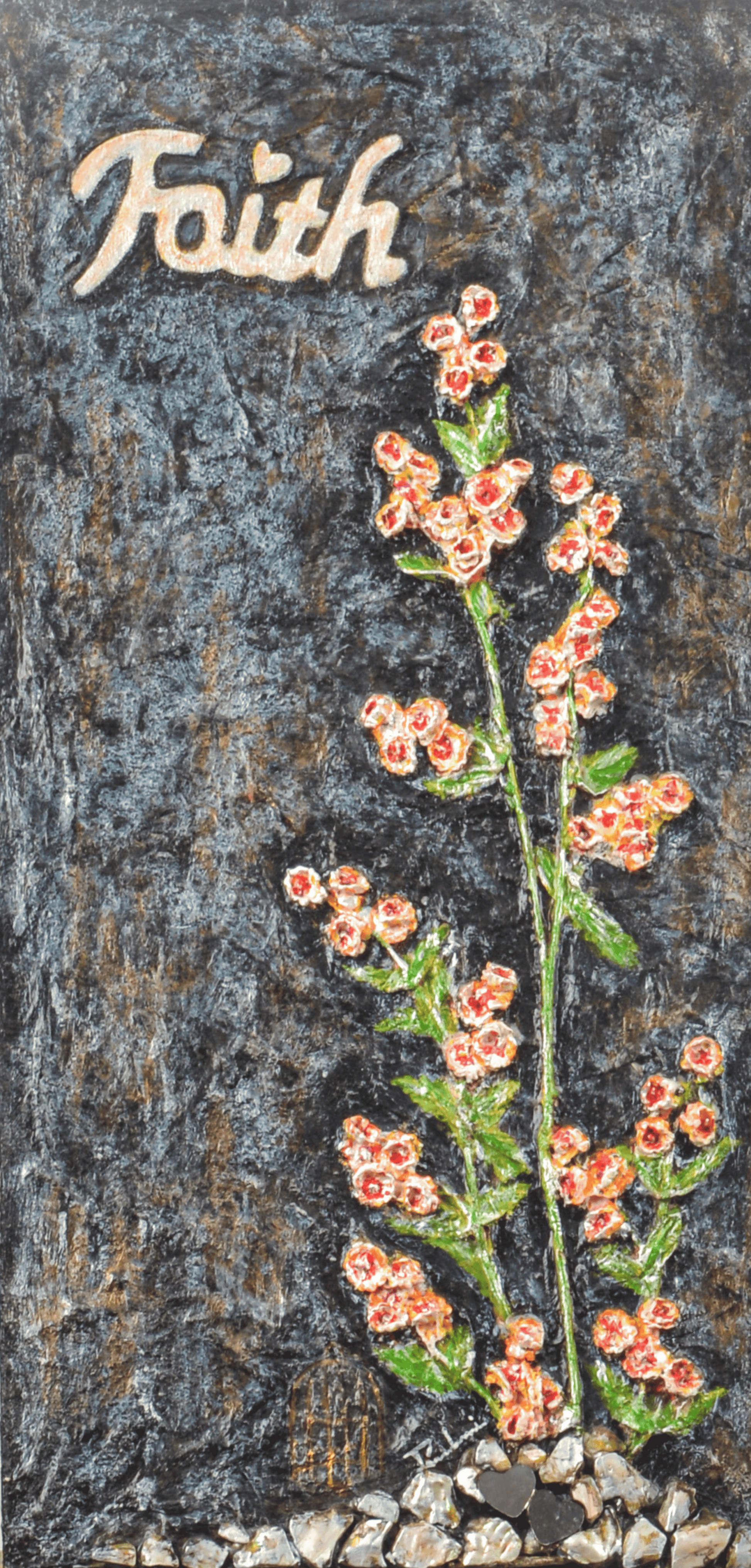 Faith — original mixed media spiritual canvas by Rashmi Malhan