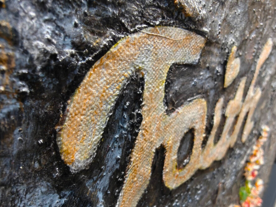 Faith — original mixed media spiritual canvas by Rashmi Malhan