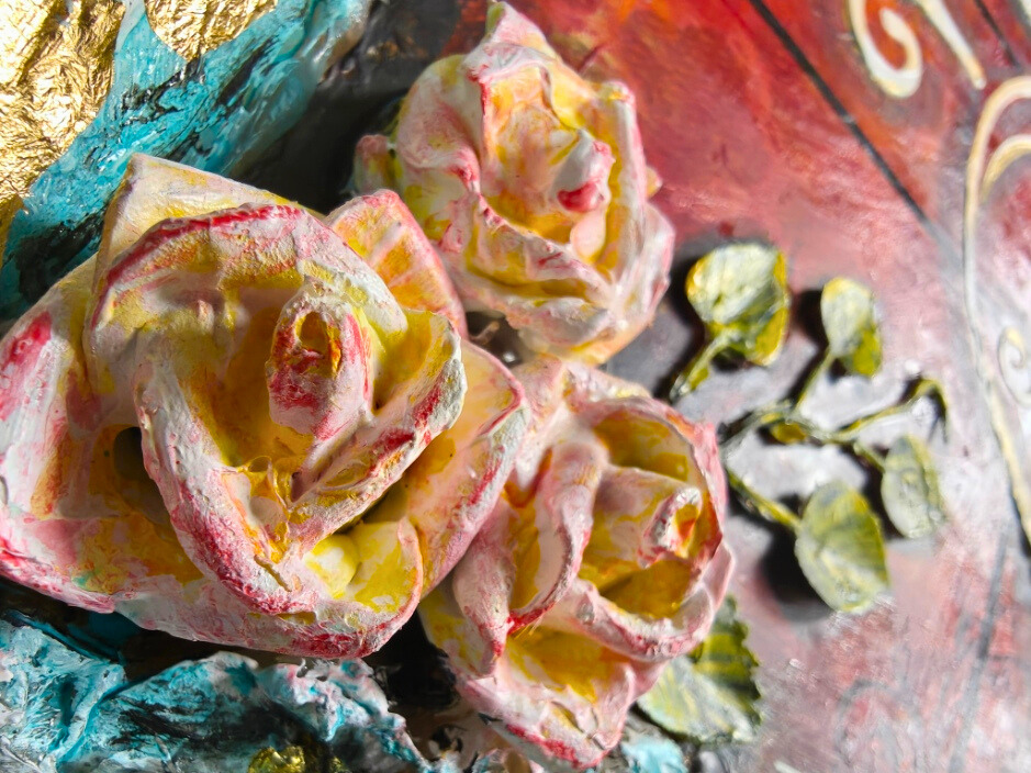 Illumination Of The Soul — original mixed media spiritual canvas by Rashmi Malhan