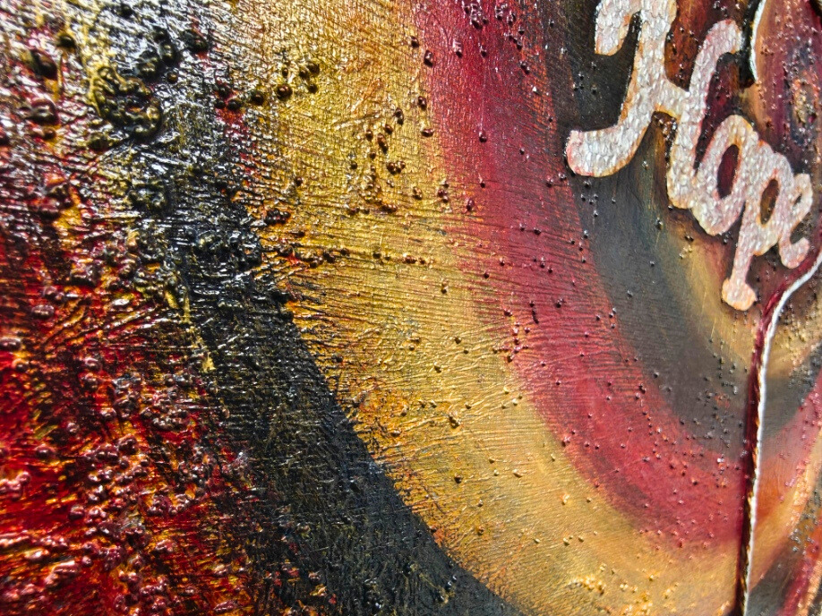 Hope — original mixed media inspirational canvas by Rashmi Malhan