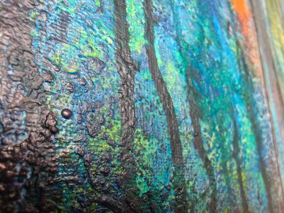 Angels Among Us — original mixed media spiritual canvas by Rashmi Malhan