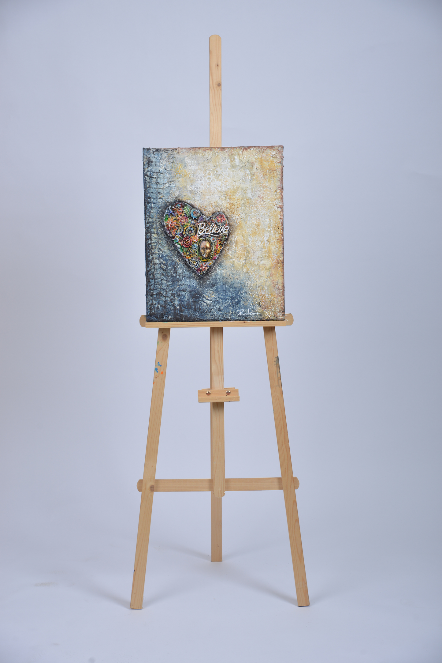 Harmony Within — original mixed media meditation canvas by Rashmi Malhan