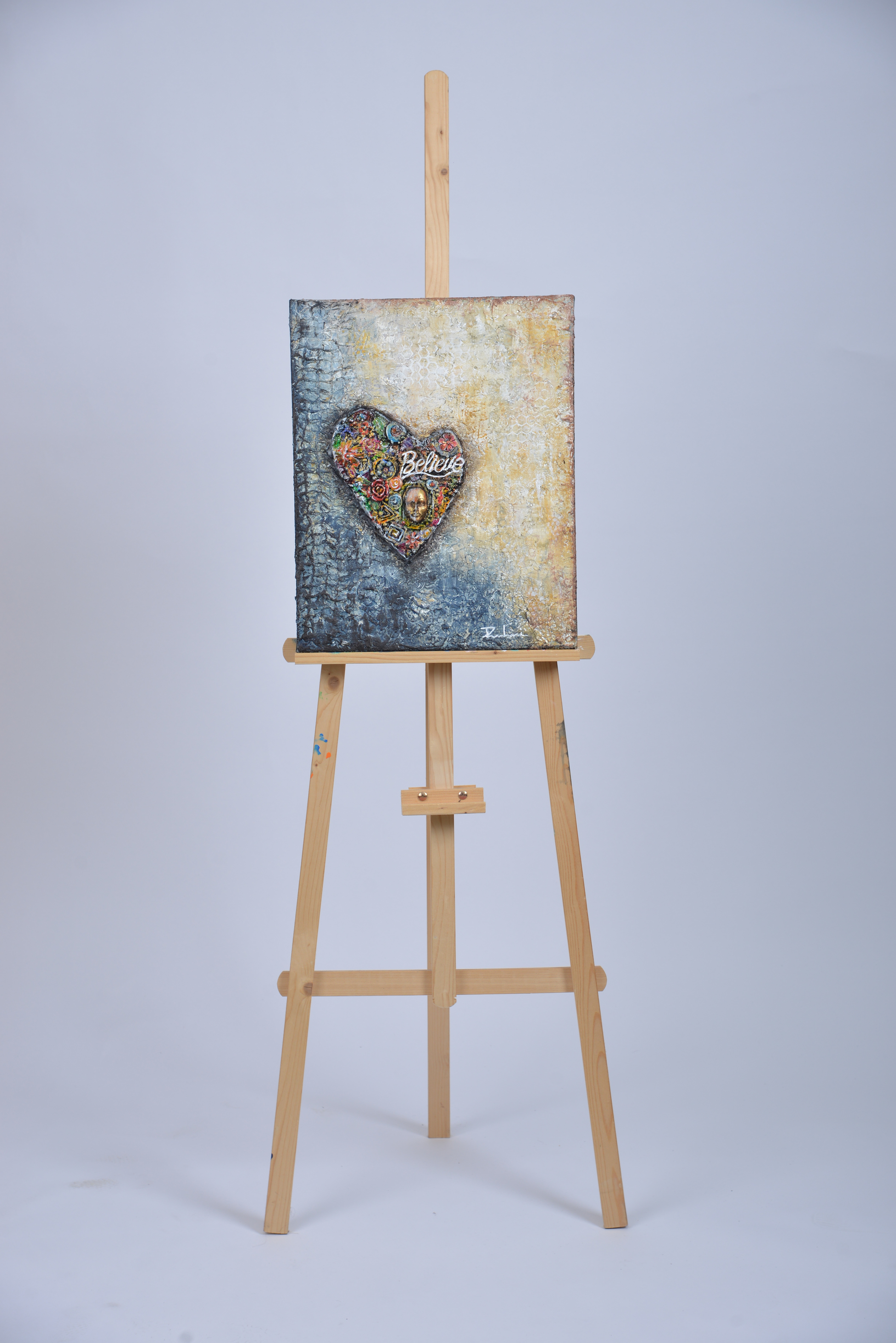 Harmony Within — original mixed media meditation canvas by Rashmi Malhan