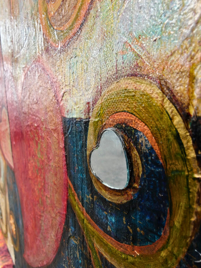 Love Grows — original mixed media love and connection canvas by Rashmi Malhan
