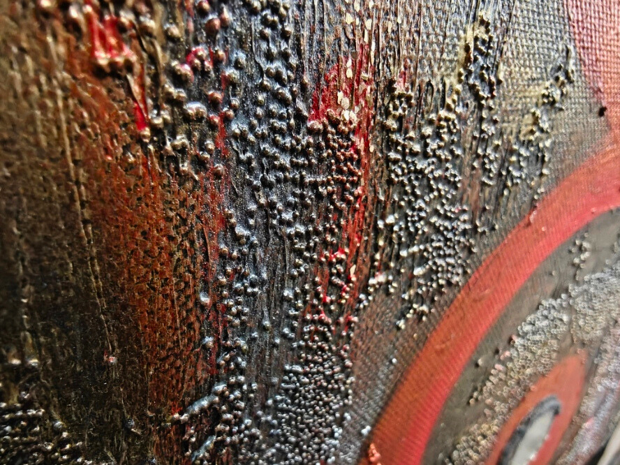Grateful — original mixed media inspirational canvas by Rashmi Malhan