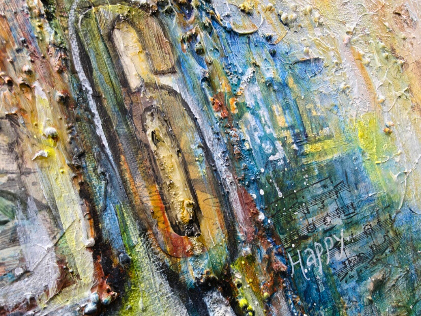 Number 6 — original mixed media spiritual canvas by Rashmi Malhan