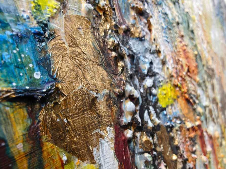 Number 6 — original mixed media spiritual canvas by Rashmi Malhan