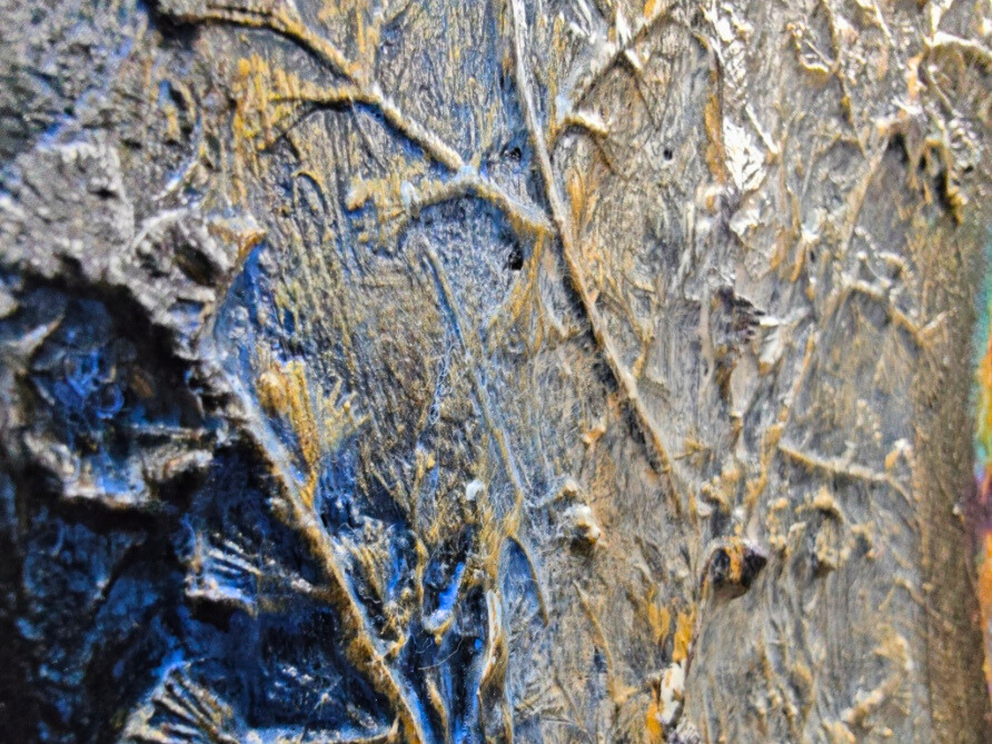 Moonlight Musing — original mixed media nature-inspired canvas by Rashmi Malhan
