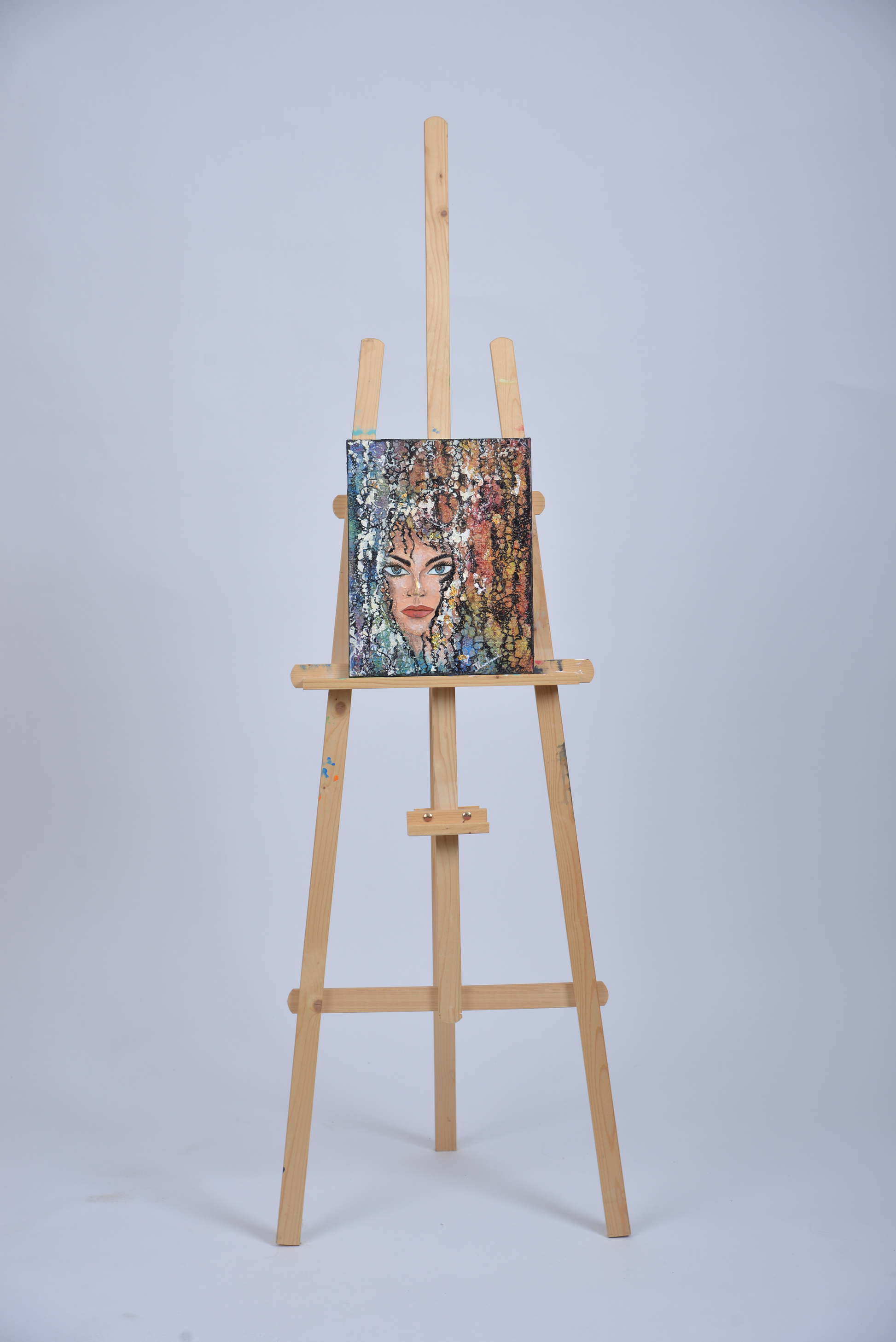 Fragmented — original mixed media contemporary canvas by Rashmi Malhan