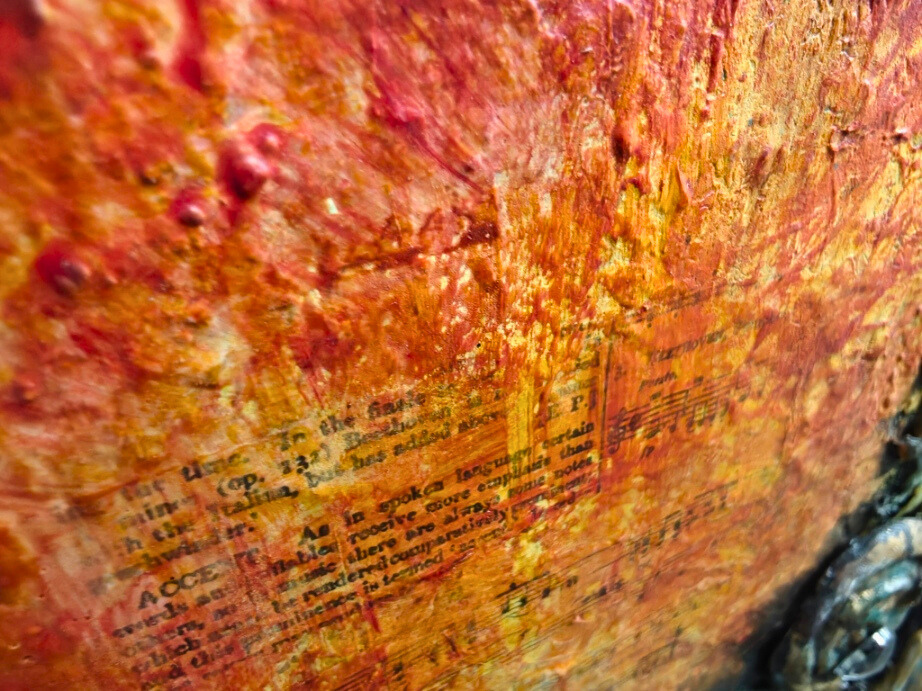 Treasures Beneath — original mixed media nature-inspired canvas by Rashmi Malhan