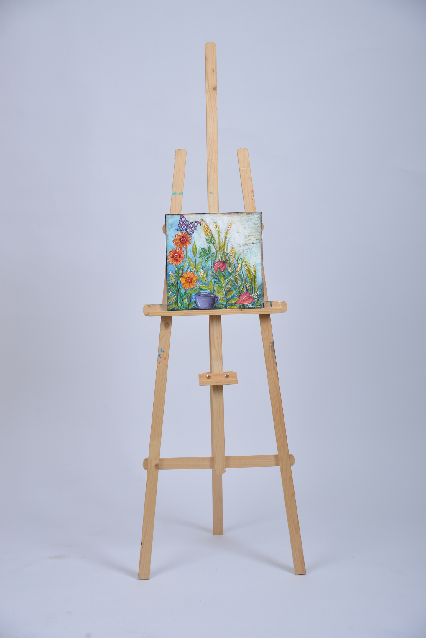 Summer Bliss — original mixed media nature-inspired canvas by Rashmi Malhan