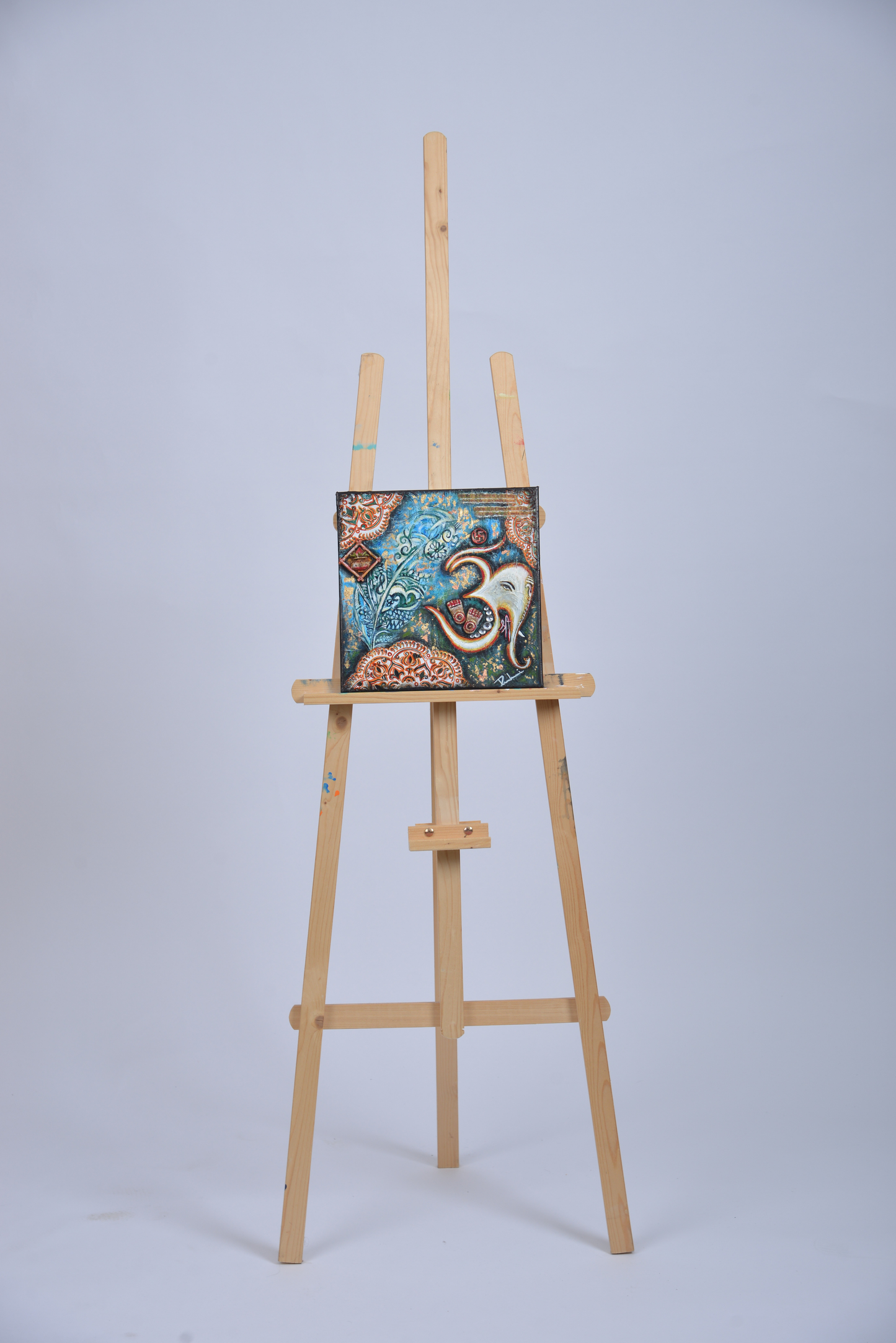Om — original mixed media meditation canvas by Rashmi Malhan