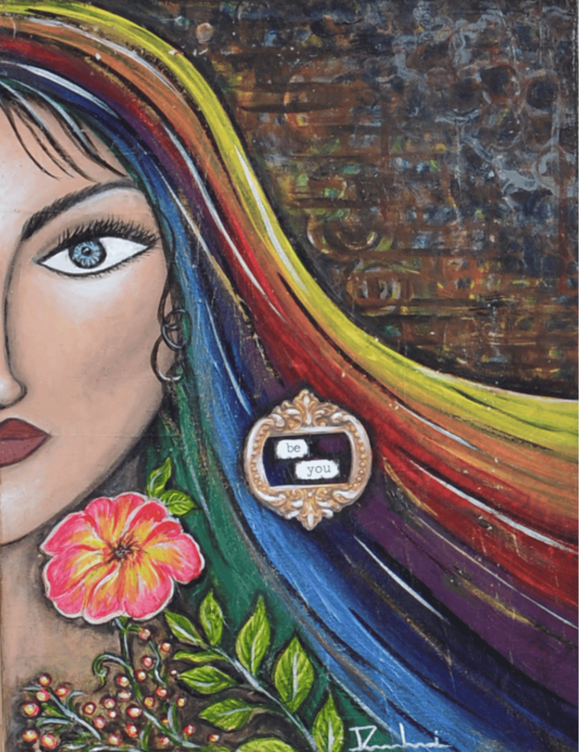 Luminance — original mixed media spiritual canvas by Rashmi Malhan