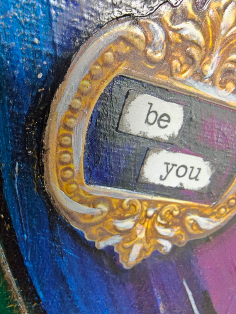Luminance — original mixed media spiritual canvas by Rashmi Malhan