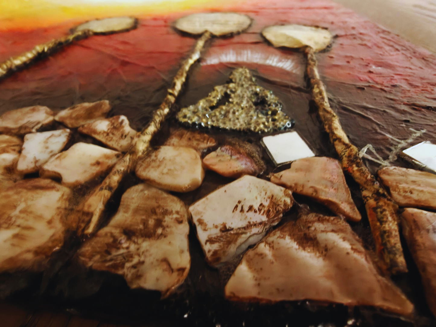 Wisdom — original mixed media spiritual canvas by Rashmi Malhan