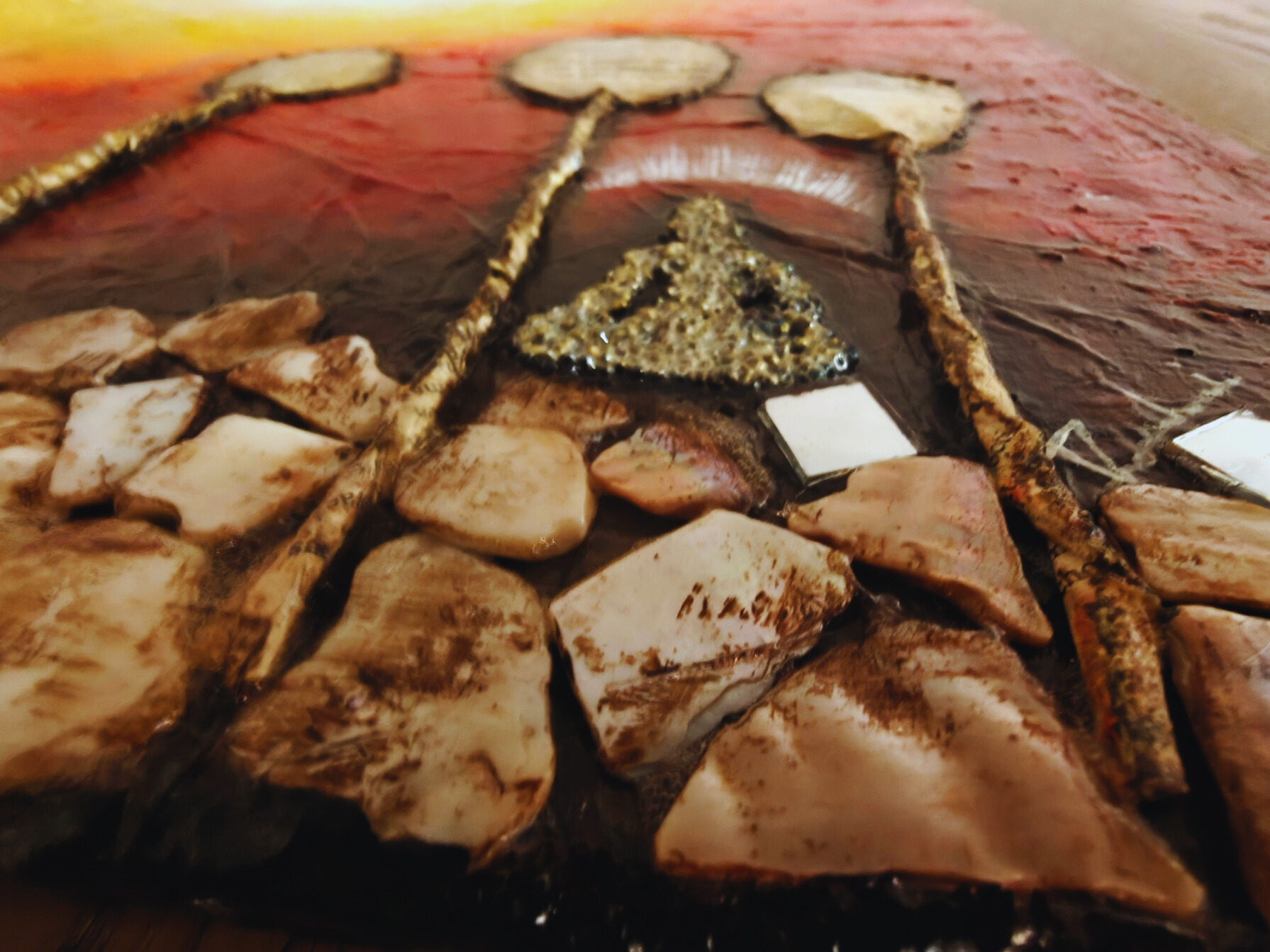 Wisdom — original mixed media spiritual canvas by Rashmi Malhan
