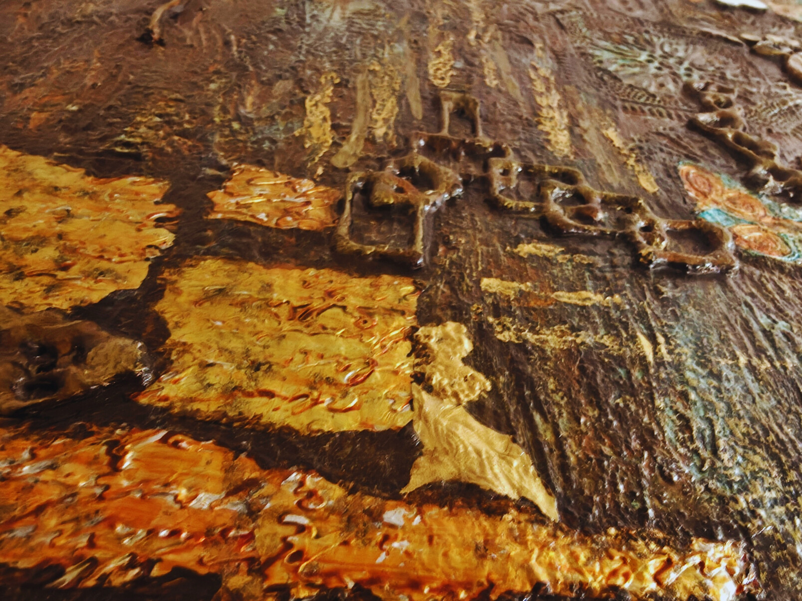 Traditions — original mixed media cultural canvas by Rashmi Malhan