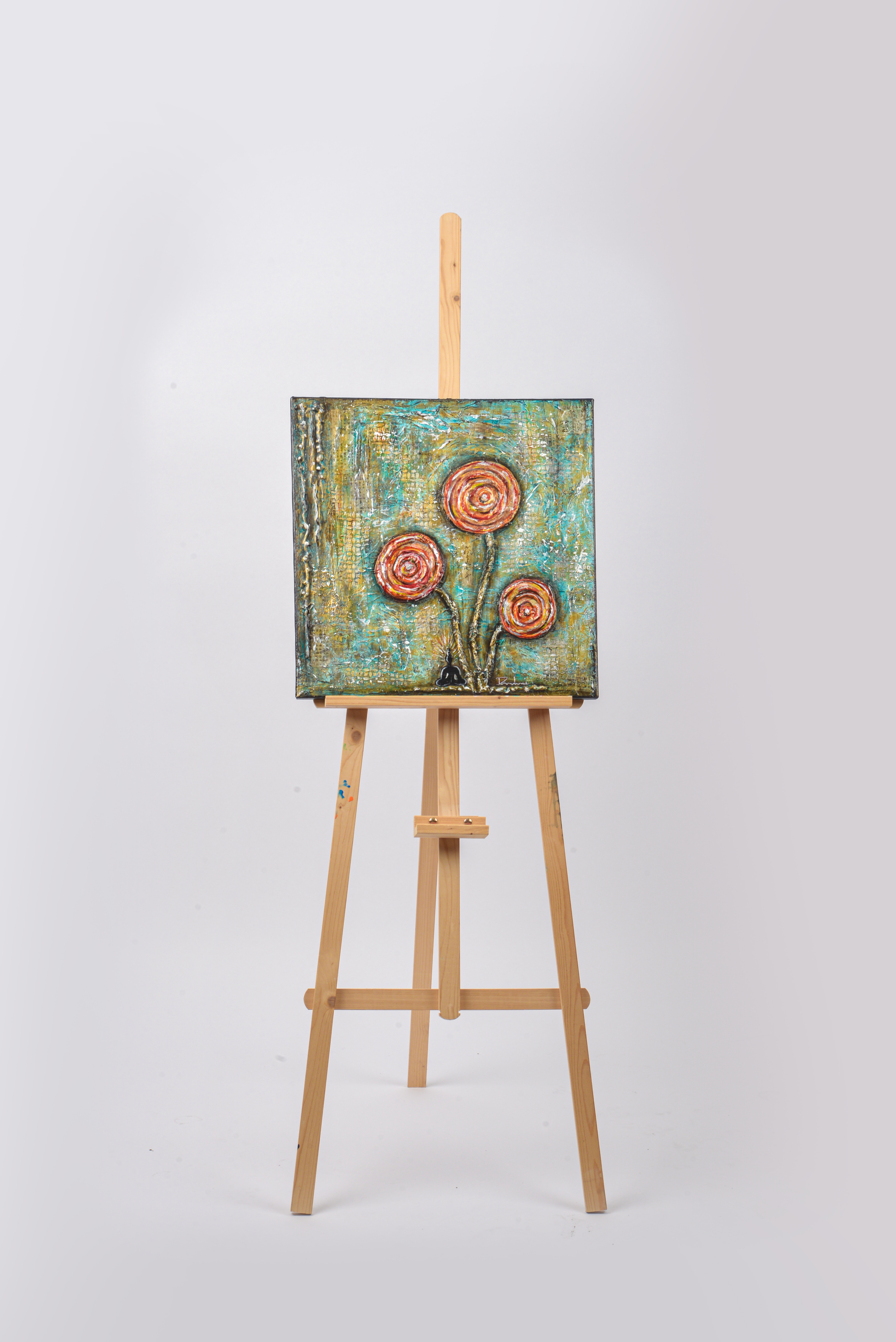 Meditation — original mixed media mindfulness canvas by Rashmi Malhan