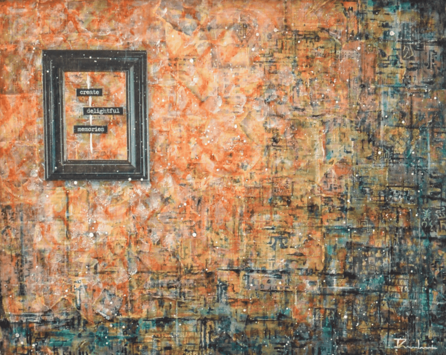 Memories — original mixed media sentimental canvas by Rashmi Malhan