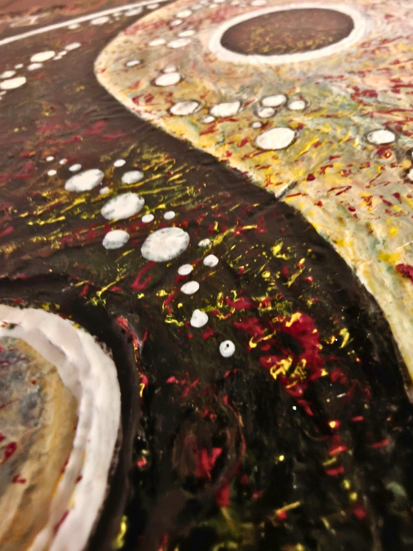 Yin & Yang — original mixed media spiritual canvas by Rashmi Malhan