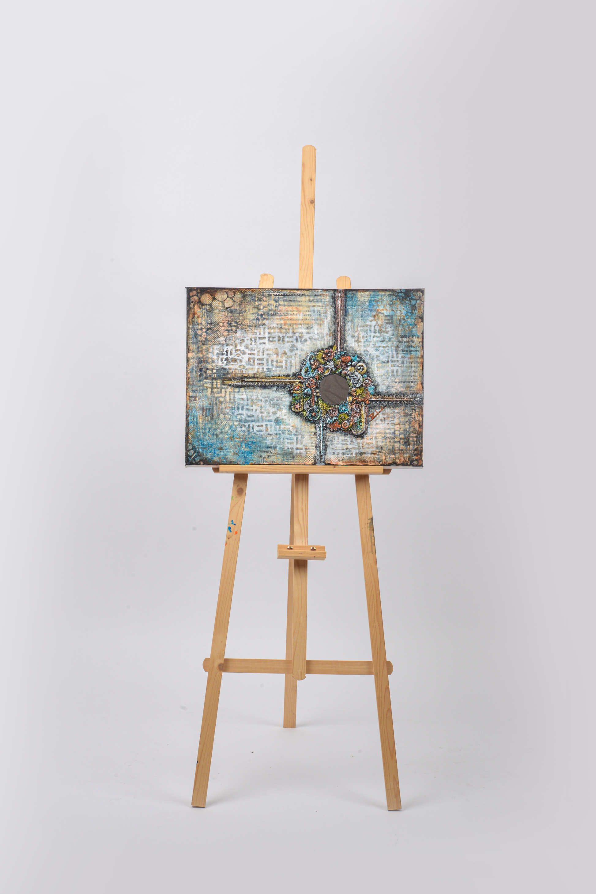 Labyrinth of Life — original mixed media spiritual canvas by Rashmi Malhan