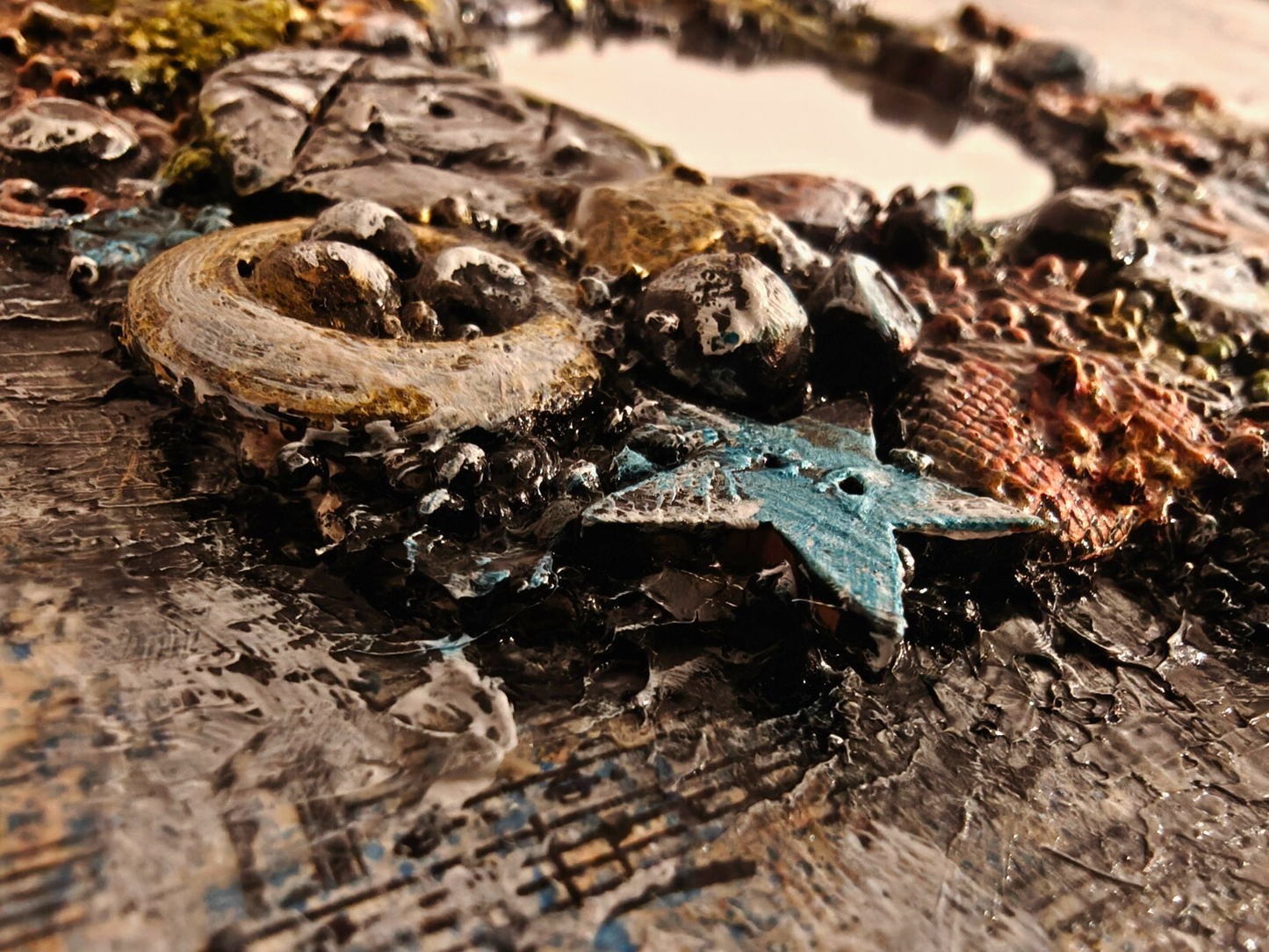 Labyrinth of Life — original mixed media spiritual canvas by Rashmi Malhan