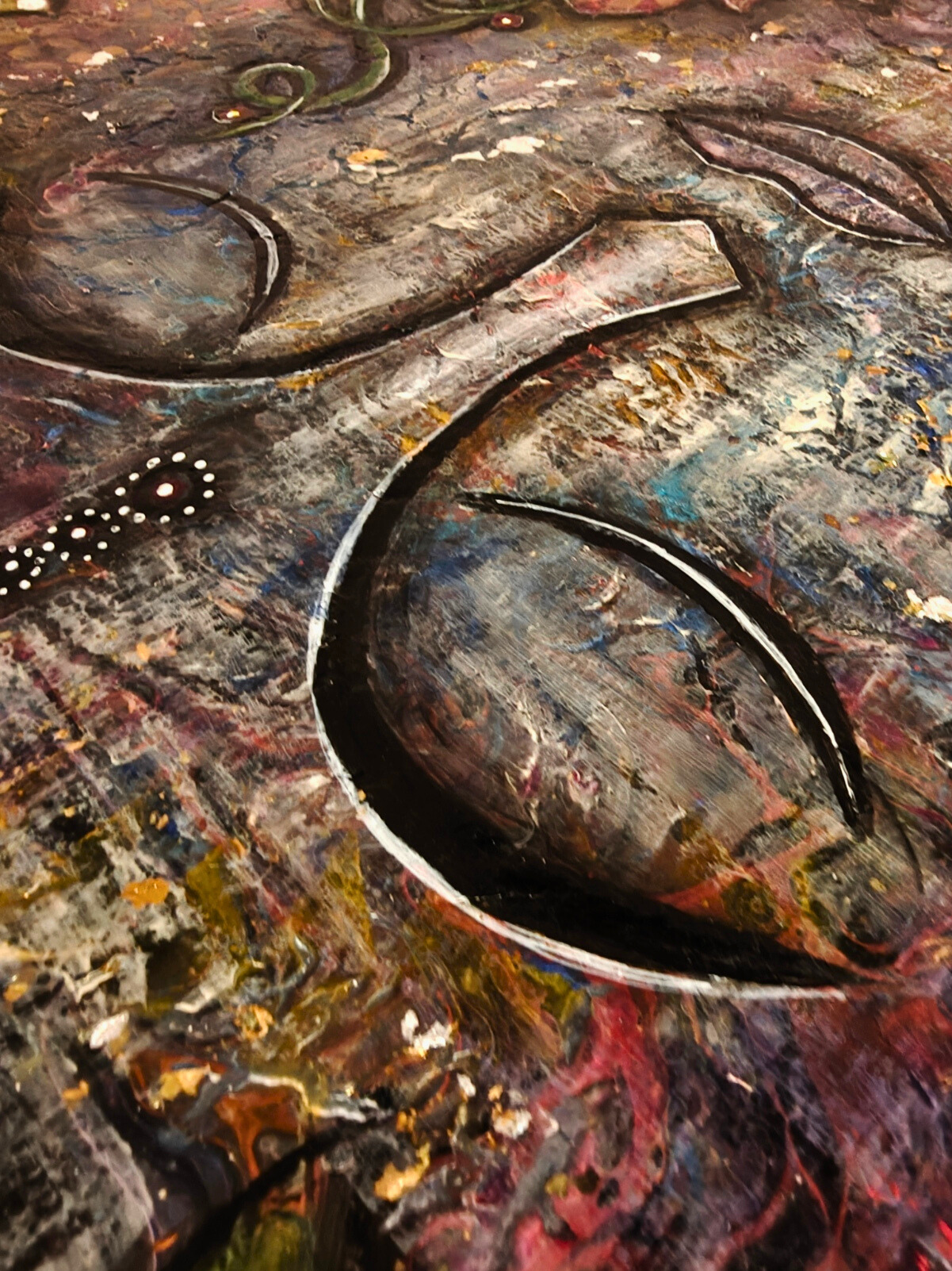 Quiet Faith — original mixed media spiritual canvas by Rashmi Malhan